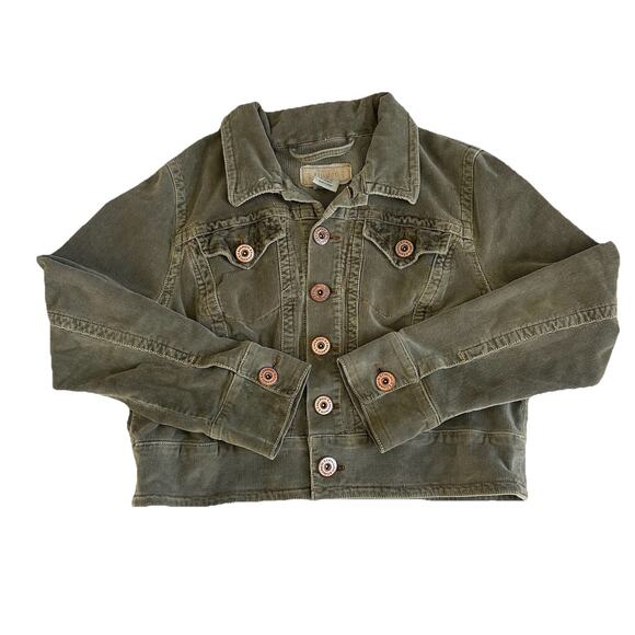 Vintage Y2K Z. Cavaricci Women’s Corduroy Jacket Fits Like L/XL Trucker Indie - Picture 2 of 8